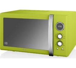 SWAN  SM22080CN Retro Microwave with Grill - Lime